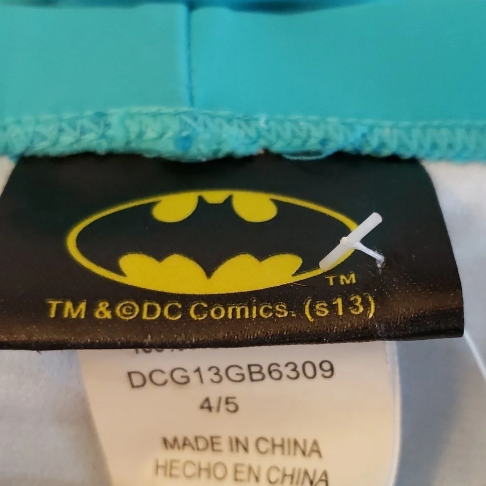 DC Comics Bat Girl 2 Piece Self-tie Halter Bikini Set Size 4/5